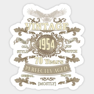 Timeless Treasures: Vintage Ornaments as a Thoughtful 70th Birthday Gift for Him Sticker